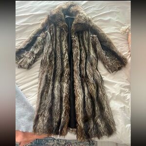 FLASH SALE: Stunning Authentic Raccoon Fur Vintage Coat